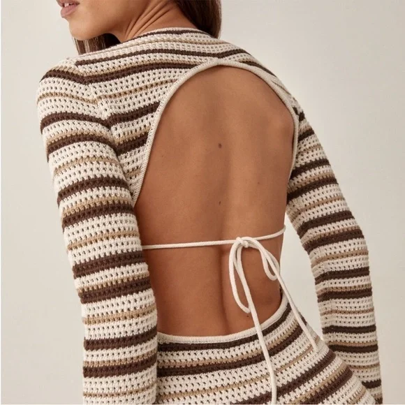 Reformation pesca open knit dress - Picture 2 of 9